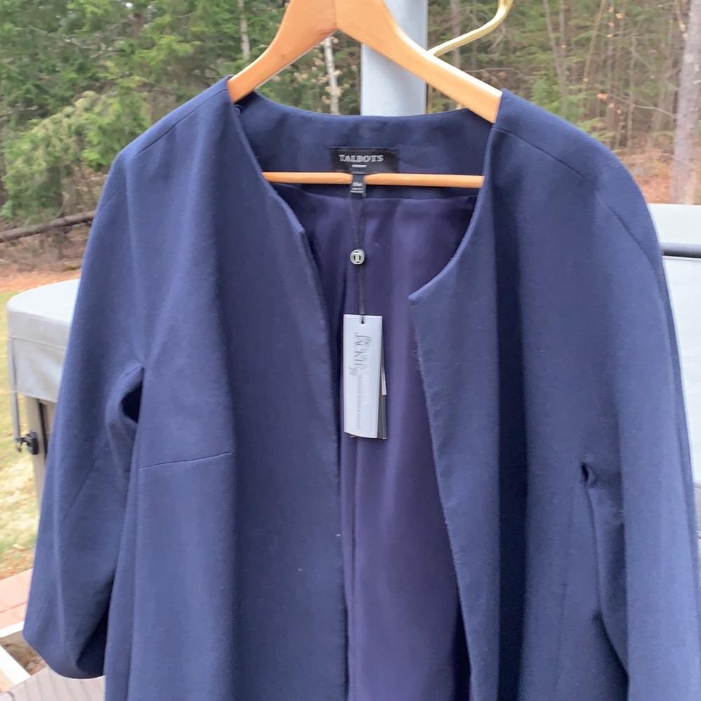 Talbots long blazer NWT